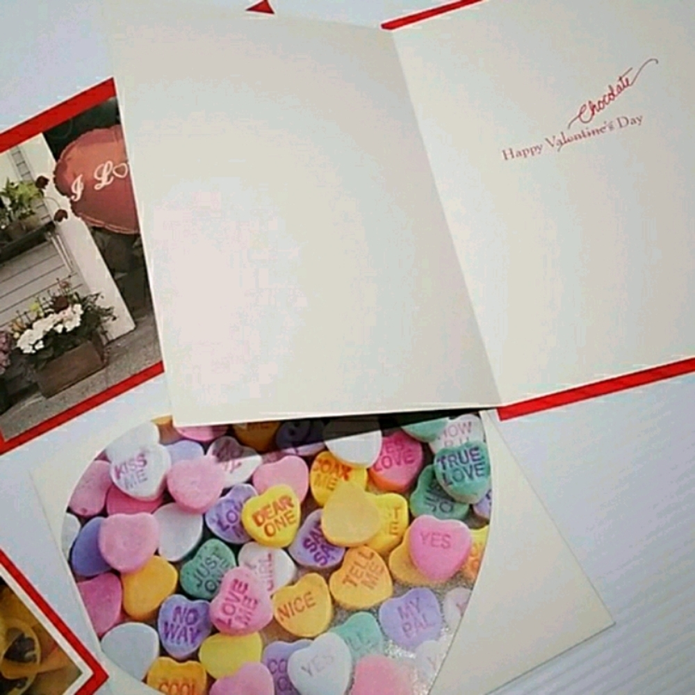 Love and Candy Valentine Cards 4 Card Set of Vintage Styled Valentines - Picture 8 of 11